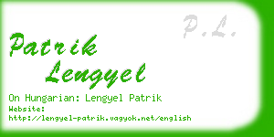 patrik lengyel business card